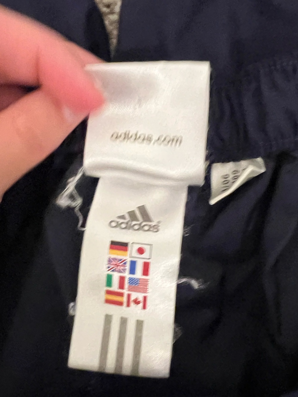 🟣ADIDAS: Women’s size L, vintage purple & white stripe track pants preowned🟣 - Picture 4 of 10